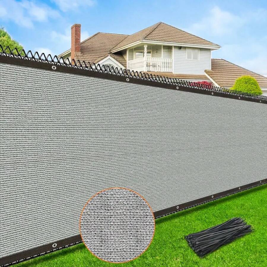 Outdoor Wall Mounted Privacy Screen 1 Count Garden Windproof & Sun Protection Shading Fence Garden Decorative Supplies - 1 Privacy Decorative Net - View 1