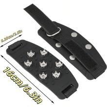 2pcs Anti-Slip Ice Cleats, Ice And Snow Anti-Slip Spikes Suitable For Shoes And Boots, Snow Walking Anti-Slip Spikes, 7-Tooth Anti-Slip Spikes Ice And Snow Shoe Covers, Suitable For Winter Walking, Hiking, Fishing - Multicolor - View 7