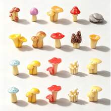 32/16/8pcs Mini Resin Mushrooms, Suitable For Outdoor Home Decor, Cake Decoration, DIY Crafts And Micro Landscape Plant Pot Accessories, Landscaping... - A - View 12