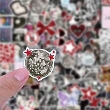 100pcs Y2K Downtown Stickers, Suitable For Laptop, Water Bottle, Refrigerator, Book, Luggage, Desk, Helmet, Skateboard, Guitar, Scrapbook Decoration, DIY Label Gift Seal Sticker, Packaging Label, Party Sticker - Multicolor - View 5