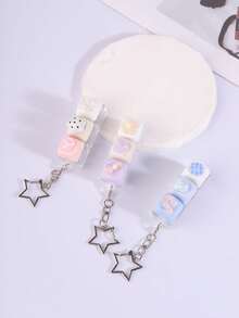 1pc Creative Memo Keychain, Y2K Bag Charm, Bag Keychain, Bag Accessory, Women's Accessory, Birthday Gift For Friends - Multicolor - View 5