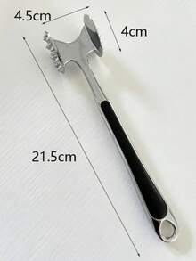 1pc Meat Tenderizer, Stainless Steel Meat Mallet For Pounding Beef, Steak, Chicken, Pork, Kitchen Tool - Multicolor - View 17
