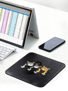 Fun Cat Pattern Mouse Pad With Cute Cat Design, Ergonomic EVA Wrist Rest, Non-Slip Memory Foam Mouse Pad, Comfortable Skin-Friendly Desktop Support Pad, Suitable For Office Computer And Laptop, Lightweight And Portable, Ideal For Campus, Office Supplies, Valentine's Day Gift, Christmas And Halloween Gift For Your Loved Ones - View 2