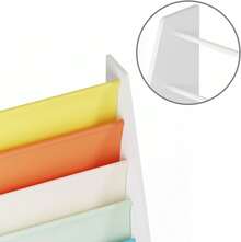 Sling Bookshelf For Kids, Childrens Bookcase For Kids Room, 4-Tier Toddler Book Shelf Organizer, Easy Access Child Book Storage Rack For Nursery - Multicolor - View 4