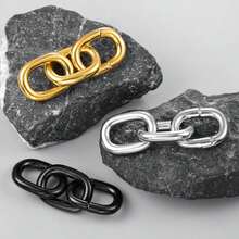 1pc 4mm(6g) Punk Style Chain Ear Gauge Ear Stretch 316L Stainless Steel Ear Plug Piercing Jewelry - 1761 - View 2