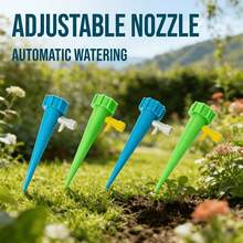 4pcs-Automatic Plant Watering Device With Adjustable Control Valve, Indoor And Outdoor Garden Plant Irrigation System, Holiday Plant Nanny. - Multicolor - View 8