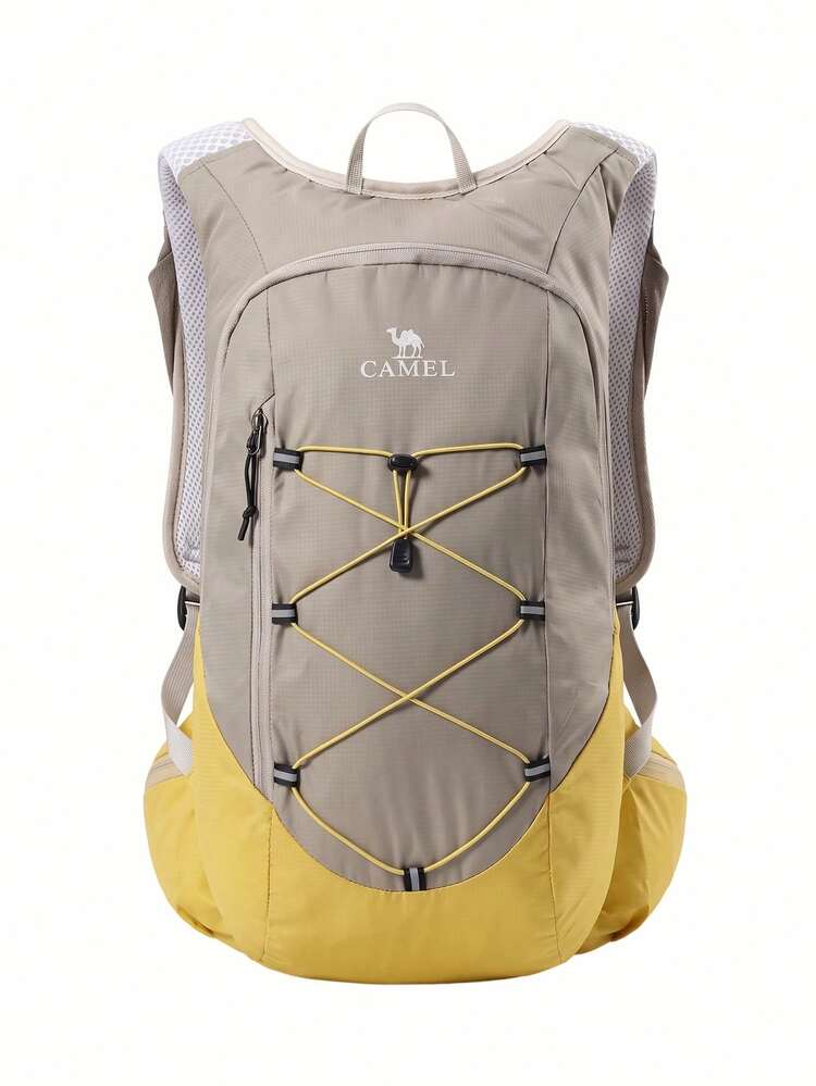 CAMEL CROWN Unisex Lightweight Large Capacity Backpack, Suitable For Hiking, Climbing, Casual Sports, Outdoor Mountaineering And Travel - Mustard Yellow - View 6