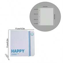 Highly Attractive Fresh Style Foam Card Album, -Inspired Photo Album, Mini Loose-Leaf 3-Inch Card Storage Binder For Girls - D-Multicolor - View 7