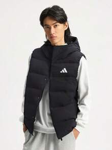 Adidas Men's HELIONIC VEST Down Vest KH3995 - Black - View 1