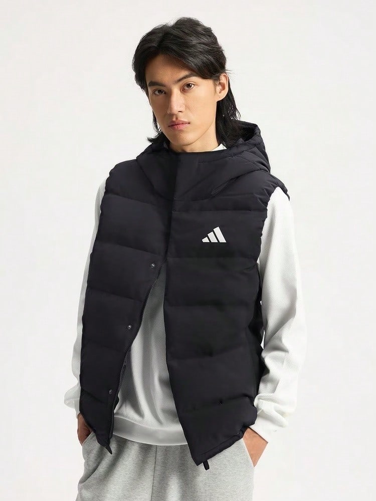 Adidas Men's HELIONIC VEST Down Vest KH3995 - Black - View 1