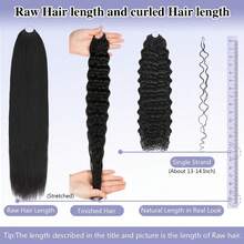 VALLBEST Crochet Human Hair Water Wave Knotless Feather Extension High Quality 60g/Pack 16~26 Inch Handmade Full Invisiable Knot With String Pre Looped Crochet Human Hair Pre-Separated Invisible Miracle Knots Hair Extension Wet And Wavy Lightweight Reusable - Natural Black - View 7