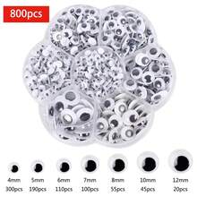 Self-Adhesive Doll Eye Set 4-12mm For DIY Scrapbooking Crafts Projects DIY Dolls Accessories Eyes Handmade Toys - 800pcs/box - View 6