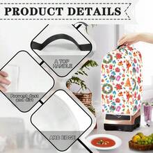 1pc Dust-Proof Cover For Juicer, Modern Style Polyester Christmas Printing. For 1-3 Quart Stand Mixer. Home Decoration, Household Appliance Cover. Dust-Proof And Washable. - Full Coverage - View 2
