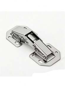 180 Degree Soft Close Frog Cabinet Hinges, Stainless Steel Surface Mount Concealed Hinges, 2pcs Furniture Hardware, Suitable For Kitchen Cabinets, Bathroom Vanity, Wardrobe And Closet Doors - Small - View 3