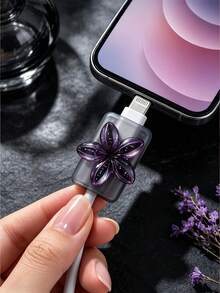 Protector de cable de carga - Funda de plástico duradero para cable de carga con diseño de patrón floral multicolor, resistente a arañazos y a prueba de golpes, adecuado para cables de datos de teléfono, protege los cables de datos de daños, protector de cable de carga - Multicolor - Ver 5