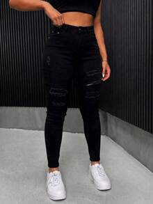Women Jeans - Black - View 4