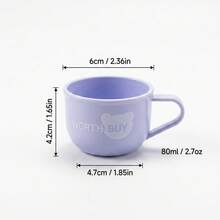 304 Stainless Steel Mugs, Double Wall Insulated Coffee Cup, Metal Coffee Cup With Handle, Cartoon Bear Pattern Portable Tea Cup, Drop-Resistant Metal Mug, Dishwasher Washable Water Cup For Student School - Multicolor - View 13