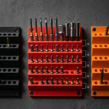 Wall-Mounted Drill Bit Storage Rack, Multi-Layer Wall-Mounted Hex Drill Bit Holder, Large Capacity Anti-Clogging Drill Bit Storage Organizer, Suitable For Screwdriver Bits And Drill Bits, Workshop Garage Tool Storage And Organization - Multicolor - View 5