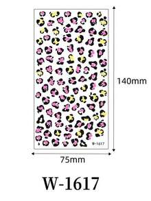 2/1pc Realistic Leopard Print Temporary Tattoo Stickers, Waterproof & Long-Lasting, Sexy Body Art For Party And Stage Performance - Multicolor - View 8