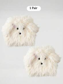 1 Pair Cute Cartoon Sheep Leg Sets Fuzzy Leg Warmers With Red Bowknot, Fluffy Boot Toppers For Winter Snow Boots - Multicolor - View 21