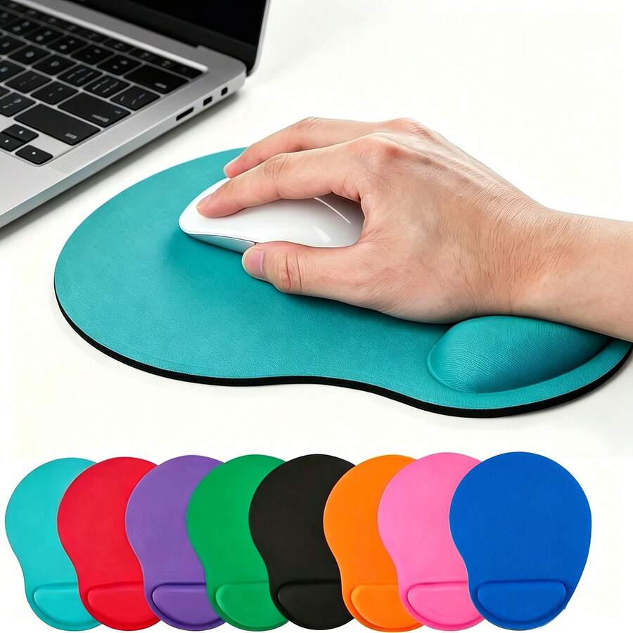 Wrist Rest Mouse Pad, Thin Foam Wrist Support, Non-Slip, Wear-Resistant, Skin-Friendly, Comfortable Mouse Pad With Wrist Rest And Hand Pillow - A - View 1