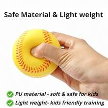 12 Packs Foam Baseballs Softballs Foam Training Ball For Kids Beginners, 9 Inch Practice Baseballs Tballs, Throwing, Catching And Batting Practice - Multicolor - View 4