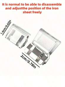 12pcs Transparent Pant Leg Clips, Invisible Pant Leg Shortener Clips, Prevent Pants From Dragging On The Ground, Seamless Invisible Pant Leg Closure Device, Anti-Drag Pant Leg Clips, Smooth Surface, Concealed Fasteners, High-Quality Fasteners, Pants Adjuster, Suitable For Garment Accessories, Multiple Pant Length Adjustment Methods, Sewing Accessories, Safety Pins, Buttons - Multicolor - View 10