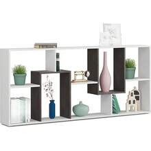 Librero Alto con Diseño de Bloques Asimétricos, Estantería Independiente Multiusos, Mueble Organizador para Sala de Estar, Recámara y Estudio - 1 - Ver 3