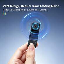 2/4 Magnetic Car Door Lock Cushions, Anti Fall Door Noise Reduction Shock Absorbers, Model Y Rubber Free Door Lock Protection Accessories - A229 - View 3