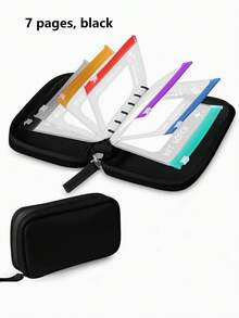 2/1pc 7-Pocket Mini Storage Bag, Portable Travel Organizer, Multi-Function Small Pouch, Can Hold Cosmetics, Stationery, Medicine And Small Accessories, Suitable For Home, Office And Travel - Multicolor - View 16