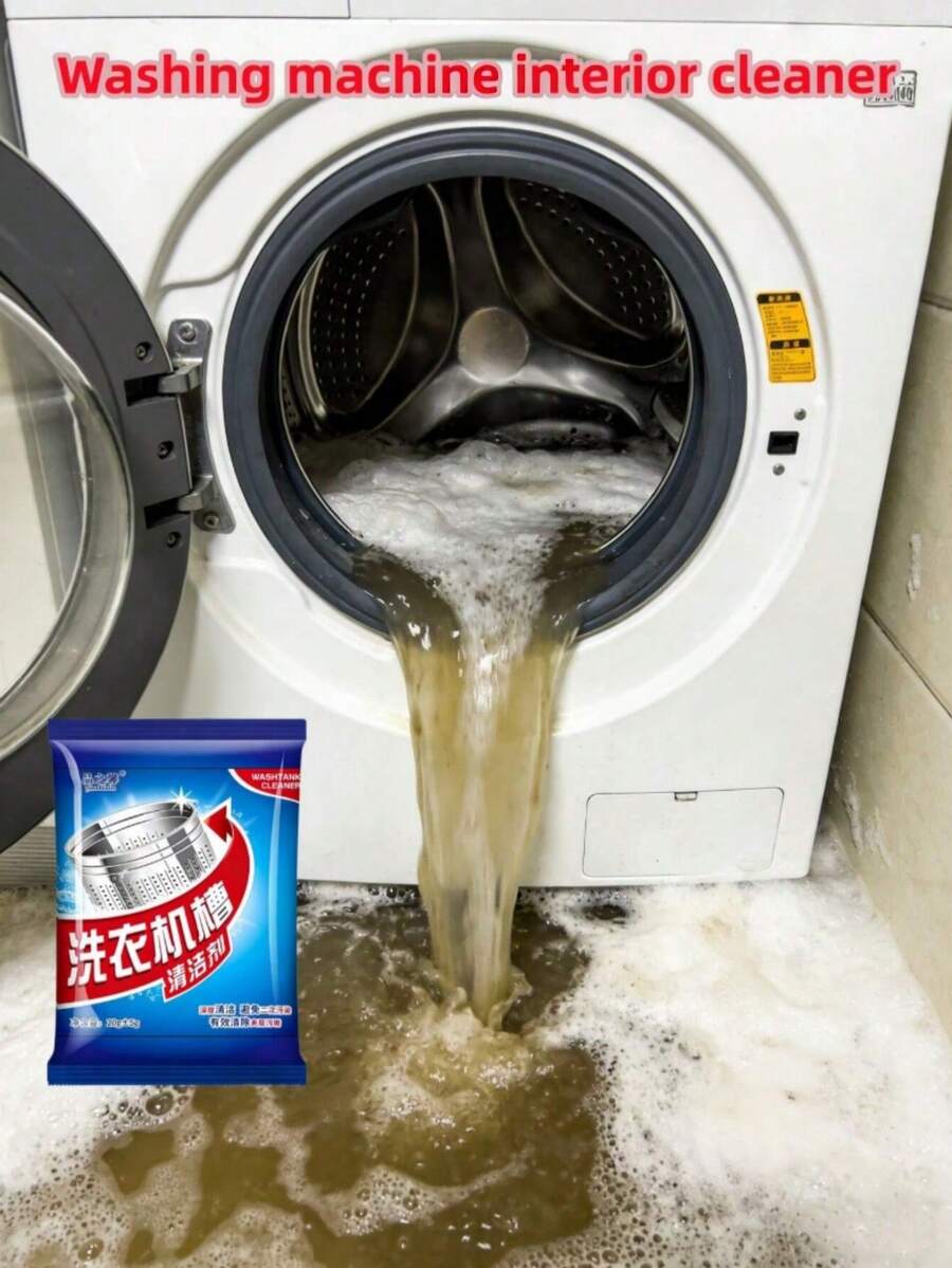 1/2/5/10pcs Strong Washing Machine Cleaner, Deep Descaling, Thorough Stain Removal, Suitable For Multiple Washing Machines Including Wall-Mounted, Top-Loading, Front-Loading And Old-Style Washing Machines - Powdery - View 1
