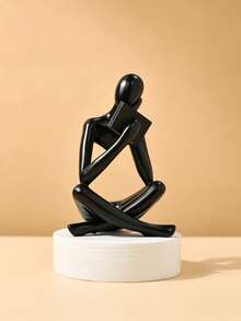 1pc Abstract Human Reading Statue Resin Sculpture, Suitable For Office Decor, Graduation Decor, Bedroom Decor, Birthday Gift, Room Decor, Teacher Gift, Mother's Day Gift - Left-right Thinking - View 14