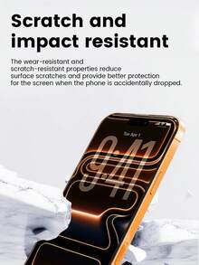 1pc Front Film Compatible With Apple Duo/18pro/18promax Side And Back Protection, Water-Repellent, No Water Stains, Daily Dust-Proof, No Gaps, No Dust Entry, No Peeling, Smooth Touch And Better Feel - White - View 4