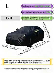 All-Season Car Cover, Sun Protection, UV Resistant, Waterproof, Dustproof, Heat Resistant, PEVA Material, Multiple Sizes Available - Multicolor - View 19