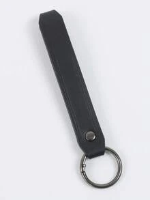 1pc Vintage PU Leather Keychain Pendant, Bronze Metal Key Ring, Medieval Renaissance Waist Key Hanger, Viking Cosplay Unisex Costume Accessory, Halloween Accessory - ZSJ - View 5