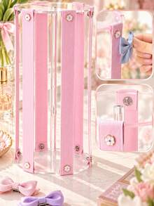 Large Capacity Bow Hair Clip Storage Rack & Hair Clip Organizer, Acrylic Hair Accessory Display Stand, Suitable For Bows, Hair Clips And Hair Pins, Girls Bedroom Vanity Storage Rack - Multicolor - View 6