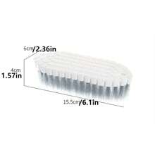 Flexible Bendable Brush, Multi-Function Cleaning Brush, Suitable For Bathroom Tiles, Kitchen Sink, Bathtub, Corner Stain Scrubbing, White Household Cleaning Tool - A - View 8