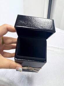 YSL Dustproof Hard Shell Cosmetic Storage Box Dual-Use Vanity Organizer & Daily Crossbody Handbag Gift Set - Black - View 8