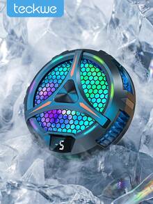 Teckwe Magnetic Semiconductor Phone Tablet Cooler, RGB Digital Display Gaming Radiator, Fast Cooling Portable Magnetic Heat Sink For Mobile Phone Gaming Live Streaming - View 1