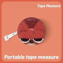 1pc Disney [One-Click Retraction] 2.0m Tape Measure, Judy Nick Merchandise Three-Circumference Measuring Tape Soft Leather Meter Ruler Portable Height Waist Measurement Household Tool - Multi-color - View 9