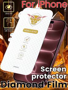 1pc Front Film Compatible With Apple Duo/18pro/18promax Side And Back Protection, Water-Repellent, No Water Stains, Daily Dust-Proof, No Gaps, No Dust Entry, No Peeling, Smooth Touch And Better Feel - White - View 3