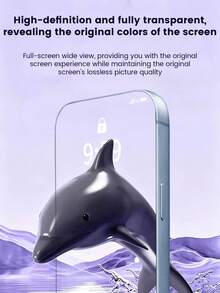 1pc Front Film Compatible With Apple Duo/18pro/18promax Side And Back Protection, Water-Repellent, No Water Stains, Daily Dust-Proof, No Gaps, No Dust Entry, No Peeling, Smooth Touch And Better Feel - White - View 7
