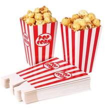 48/24/12/1pc Mini Popcorn Boxes, Suitable For Movie Theater, Carnival, Christmas Party And Birthday Party - Multicolor - View 5