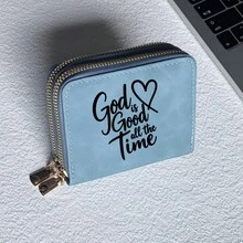 Jesus God Cross Print Card Holder Lightweight Fashionable Wallet Suitable For Daily Use For Women Double Zipper Mini Wallet Purse Wallet Card Wallet - Multicolor - View 12