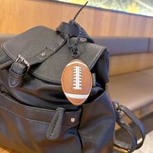 1PC Fashion PU Leather Soccer Basketball Exquisite Car Backpack Key Chain 3D Pendant Gift - Multicolor - View 9