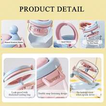 Dental Denture Cleaning Box, Orthodontic Retainer Storage Case, Cleaning Soaking Cup With Drainage Slot, Storage Container For Soaking Items, Suitable For Travel Cleaning, Equipped With Mirror And Brush - A - View 12