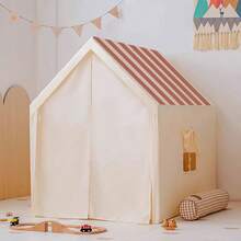 Rumah Bermain Kastil Anak, Kastil Mainan yang Indah, Markas Rahasia Eksklusif Anak, Rumah Bermain Portabel untuk Tidur Siang, Penggunaan Dalam dan Luar Ruangan, Cocok untuk Pantai dan Halaman Rumput - Aprikot - View 3