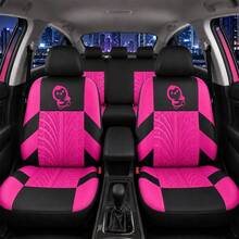 9pcs Car Seat Covers, Cartoon Penguin Face Print, Universal Fit For Car, Truck, SUV Interior Decoration & Protection - 9-piece Press Set - View 8