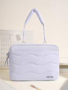 Fashion 13.3-15.6 Inch Laptop Bag, Large Capacity Thickened Laptop Sleeve, Waterproof Crossbody Bag Portable Computer Storage Bag, Lightweight, Handheld, Solid Color, Tablet Protective Case, Unisex, Men's Laptop Bag - Multicolor - View 14