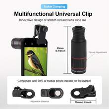Classic High-Definition 32x Mobile Phone Zoom Lens, Universal External Lens Accessory, Compatible With All Phone Models, Portable Outdoor Adventure Gift, Essential Tool For Camping, Hiking, Sports Photography, New 32x Mobile Phone Telephoto Zoom Lens - A - View 6